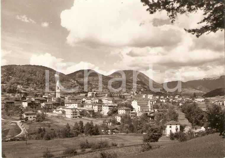 1959 BASELGA DI PINE' (TN) Panorama con Altipiano di Pinè *Cartolina FG VG