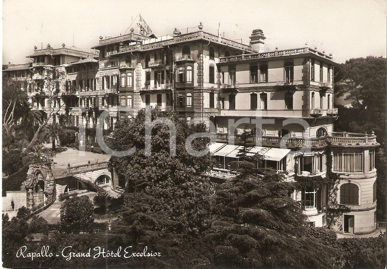 1954 RAPALLO (GE) Grand Hotel EXCELSIOR *Cartolina FG VG