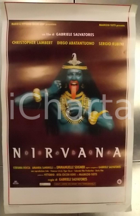1997 NIRVANA Christopher LAMBERT Regia Gabriele SALVATORES *Locandina 33x53
