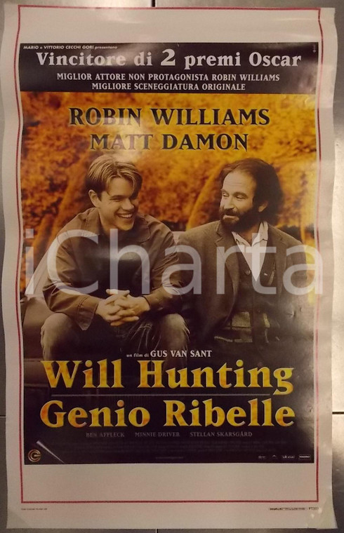 1997 WILL HUNTING - GENIO RIBELLE Robin WILLIAMS Gus VAN SANT *Locandina 33x53