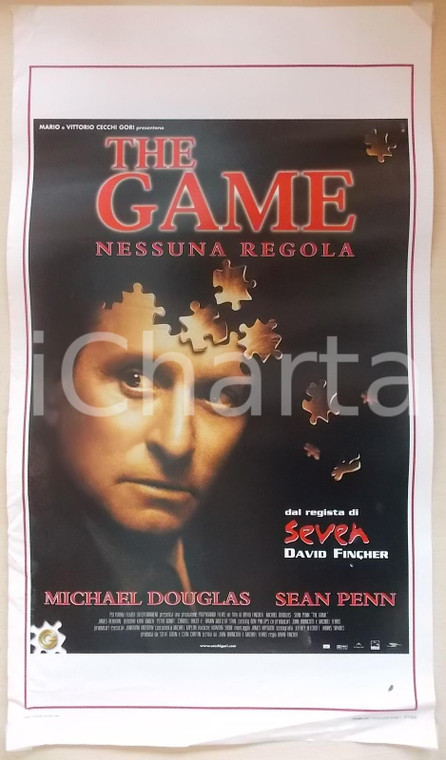 1997 THE GAME Michael DOUGLAS Sean PENN Regia David FINCHER *Locandina 33x75