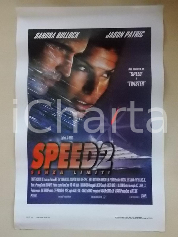 1997 SPEED 2 Sandra BULLOCK Jason PATRICK Regia Jan DE BONT *Locandina 33x53