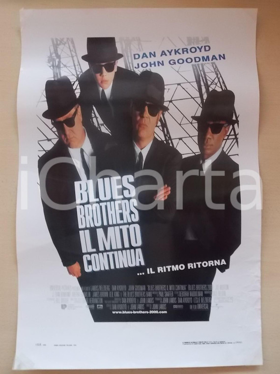 1998 BLUES BROTHERS - IL MITO CONTINUA Dan AYKROYD *Locandina 33x55