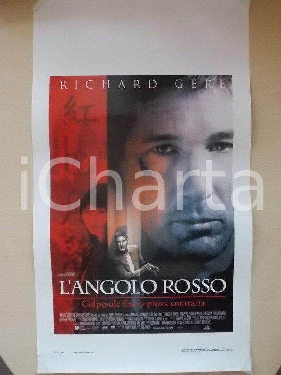 1997 L'ANGOLO ROSSO Richard GERE Bai LING Regia Jon AVNET *Locandina 33x60