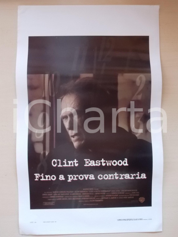 1999 FINO A PROVA CONTRARIA Clint EASTWOOD James WOODS *Locandina 33x50