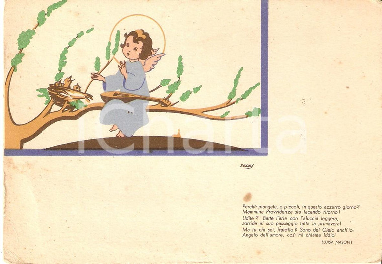 1943 ILLUSTRATORI Angelo Ill. Maria SOFFIANTINI Poesia Luisa NASON *Cartolina FG