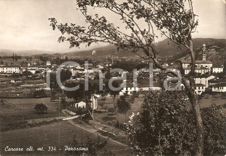 1955 CARCARE (SV) Panorama del paese *Cartolina FG VG