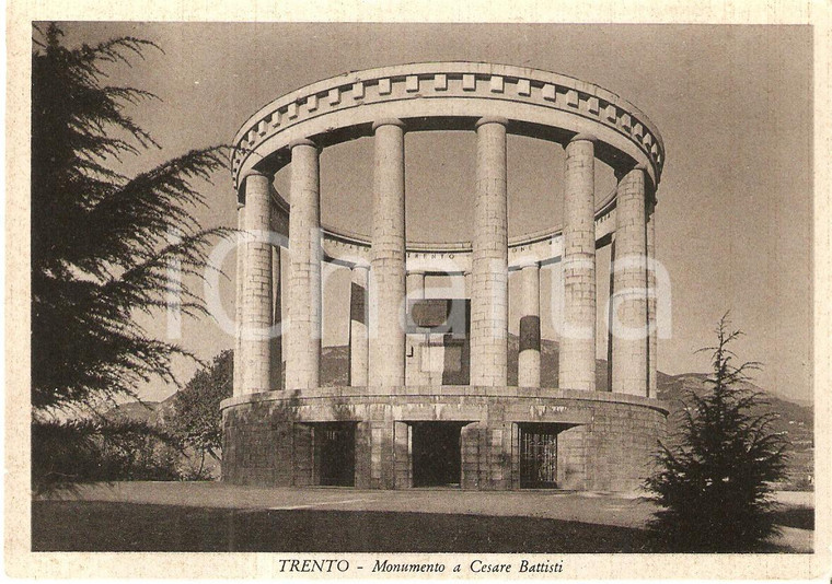 1950 ca TRENTO Monumento a Cesare BATTISTI *Cartolina FG NV