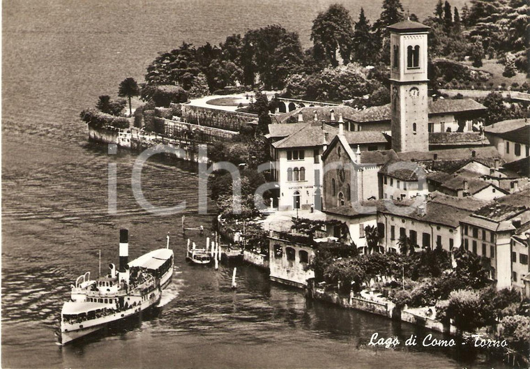 1955 ca TORNO (CO) Battello sul LAGO DI COMO *Cartolina FG NV