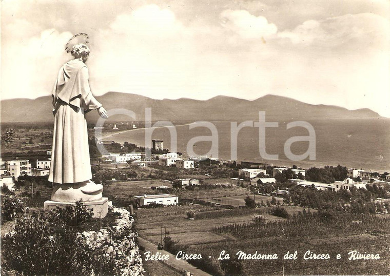 1957 SAN FELICE CIRCEO (LT) Madonna del Circeo e riviera *Cartolina FG VG