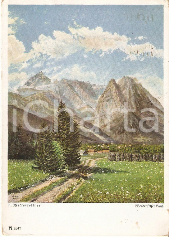 1943 BAVARIA Panorama WERDENFELSER LAND *Cartolina FG VG