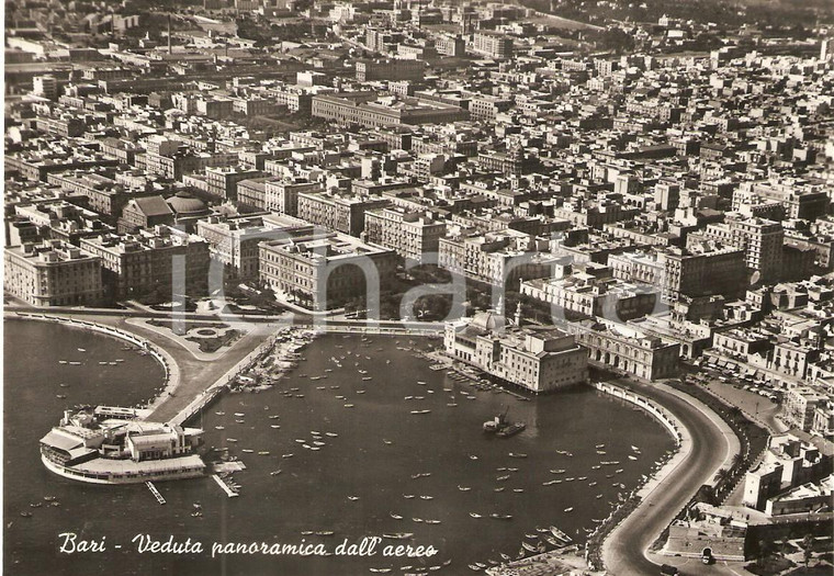 1960 BARI Veduta panoramica dall'aereo *Cartolina FG NV