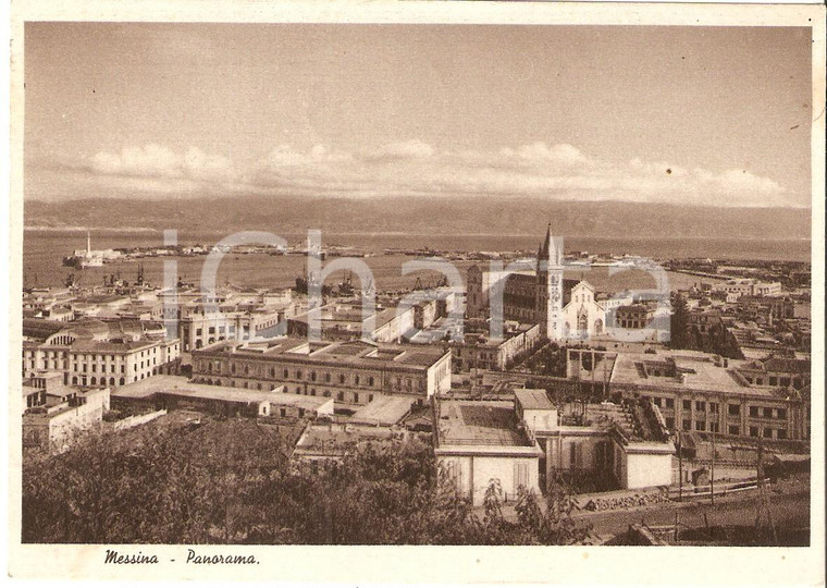 1940 MESSINA Veduta aerea della città *Cartolina FG VG