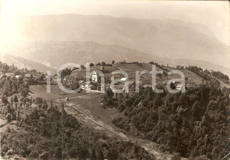 1956 CHIES D'ALPAGO (BL) Panorama - Timbro Trattoria ZARDIN *Cartolina FG VG