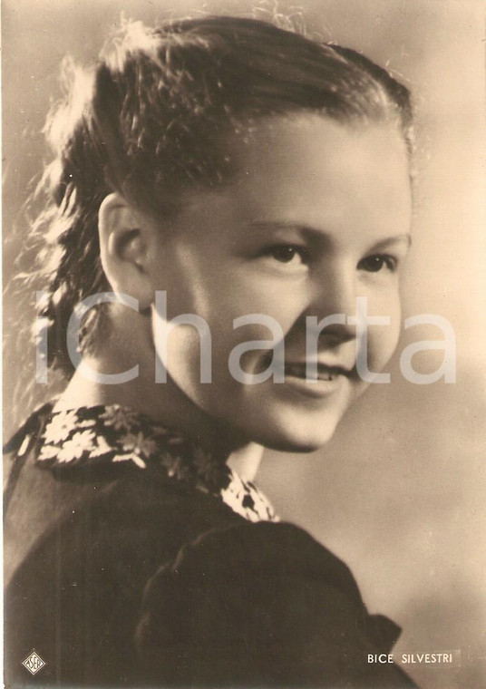 1940 ca CINEMA Attrice Bice SILVESTRI Ritratto *Fotografia seriale ASER