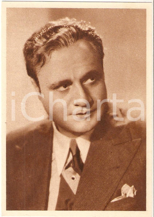 1938 CINEMA Beniamino GIGLI nel film SOLO PER TE *Cartolina FG NV