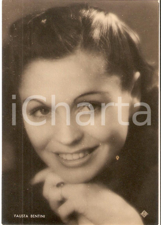 1940 ca MUSICA Ritratto Fausta BENTINI Cantante *Fotografia seriale ASER