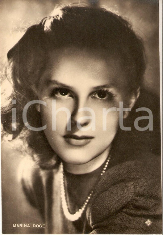 1940 ca CINEMA Attrice Marina DOGE Ritratto *Fotografia seriale ASER