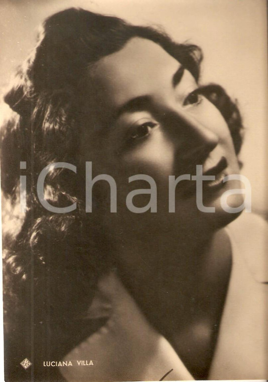 1940 ca CINEMA Ritratto Luciana VILLA Attrice *Fotografia seriale ASER