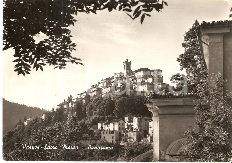 1959 VARESE Panorama del SACRO MONTE *Cartolina FG VG