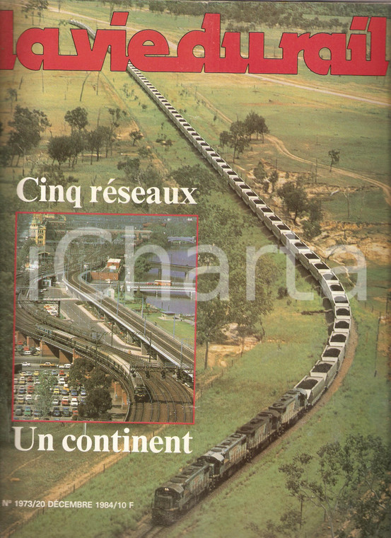 1984 LA VIE DU RAIL n. 1973 QUEENSLAND Ligne MOUNT ISA Train de charbon *Rivista