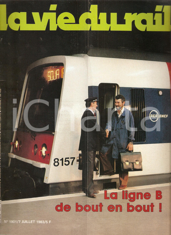 1983 LA VIE DU RAIL n. 1901 RATP et SNCF Gare souterraine de PARIS NORD *Rivista