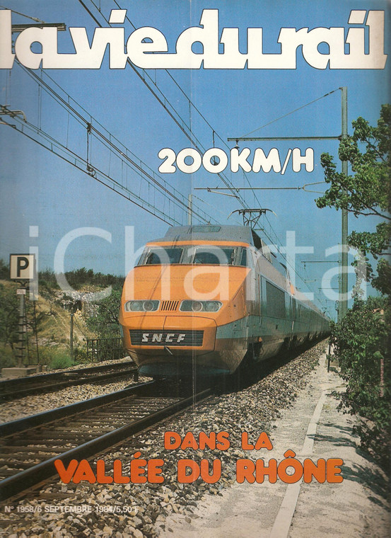 1984 VIE DU RAIL n.1958 TGV della linea PARIS - MARSEILLE *Rivista