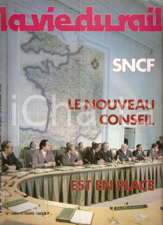 1983 VIE DU RAIL n.1884 Nuovo consiglio di amministrazione della SNCF *Rivista