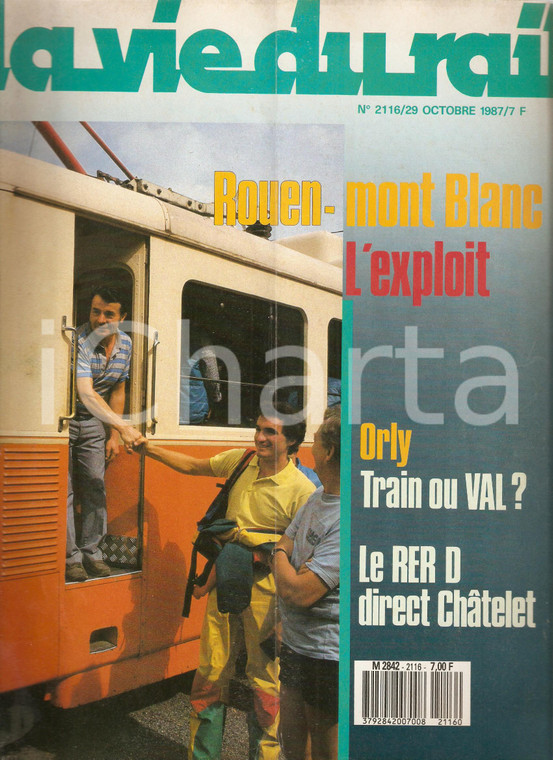1987 VIE DU RAIL n.2116 Christophe PROFIT près du Tramway du MONT-BLANC *Rivista