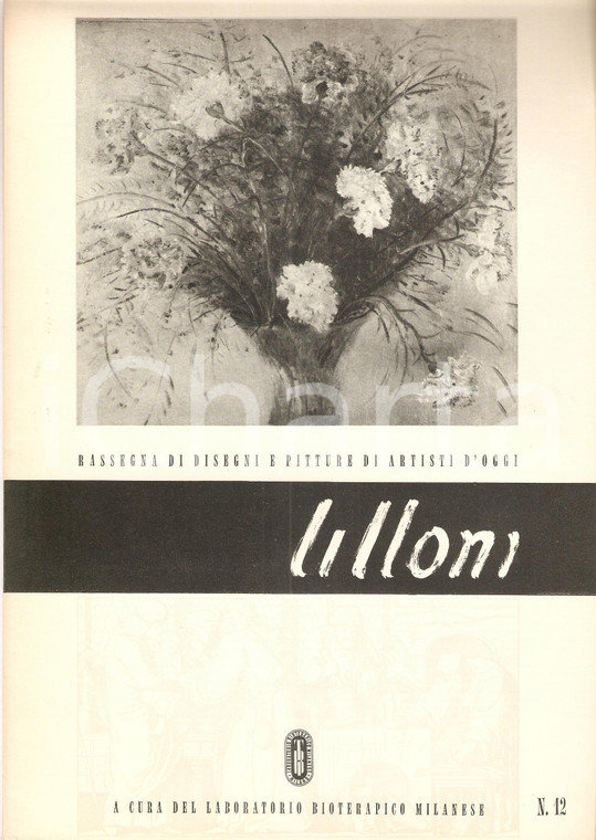 1956 MILANO Laboratorio bioterapico milanese - Pittore Umberto LILLONI *3 stampe