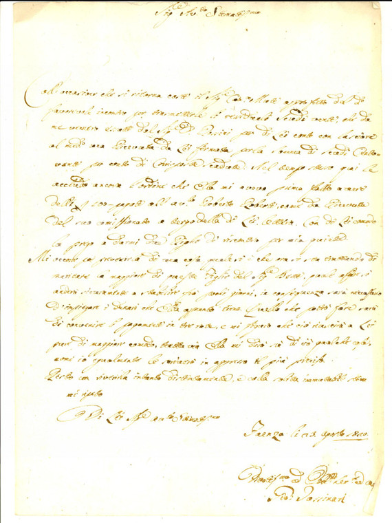 1820 FAENZA Giovanni TASSINARI chiede saldo per giovane BETTI da maritare