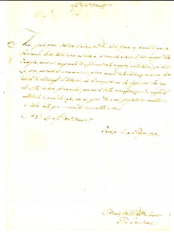 1820 FAENZA Giovanni TASSINARI chiede il saldo di un debito prima della scadenza