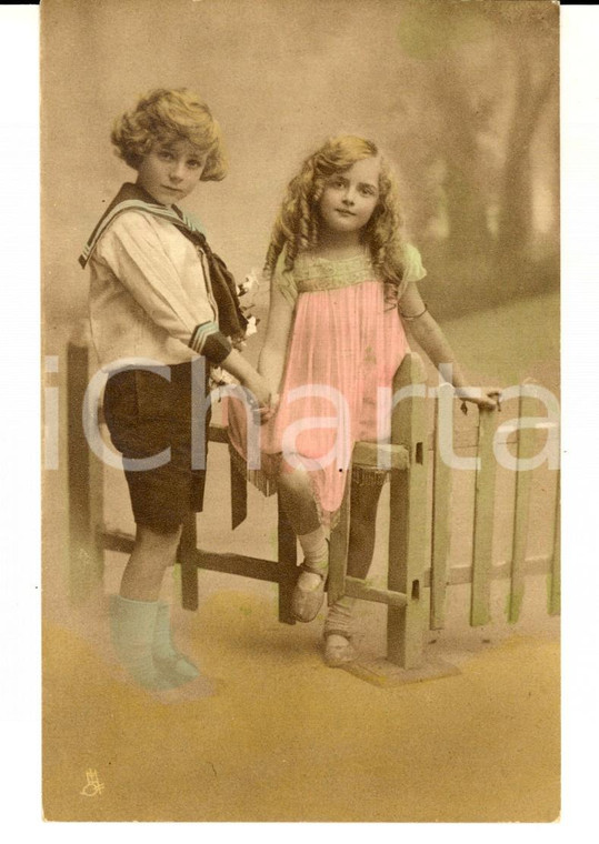 1910 CHILDREN When the heart is young *TUCK'S VINTAGE postcard 4199 FP NV