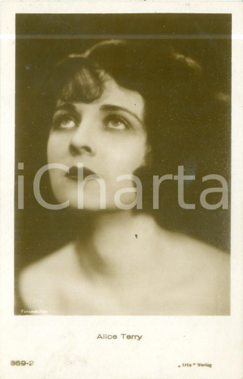 1925 ca CINEMA Attrice Alice TERRY in posa ispirata *Cartolina FP NV