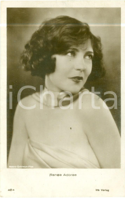 1935 ca CINEMA Attrice Renée ADOREE in abito da sera *Cartolina FP NV