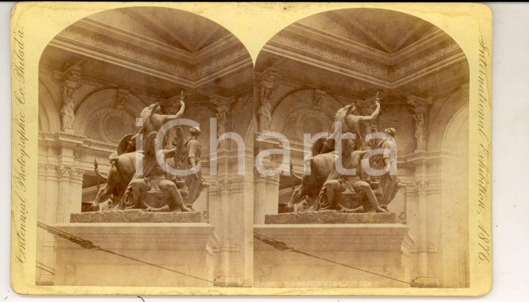 1876 PHILADELPHIA CENTENNIAL EXHIBITION Group America - Art Gallery *Photo