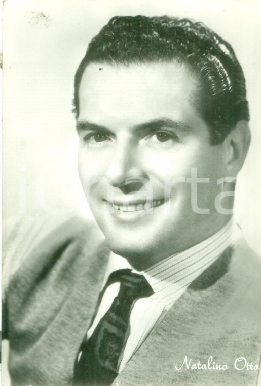 1955 ca MUSICA Cantante Natalino OTTO *Cartolina postale FG NV