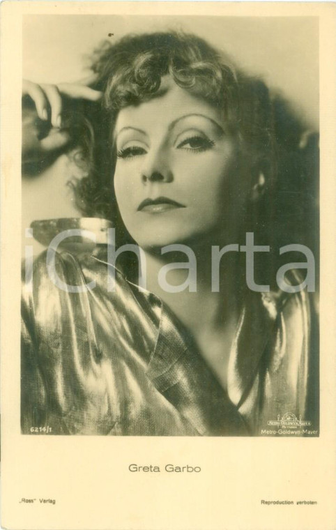 1930 ca CINEMA Attrice Greta GARBO Metro Goldwyn Mayer *Cartolina FP NV