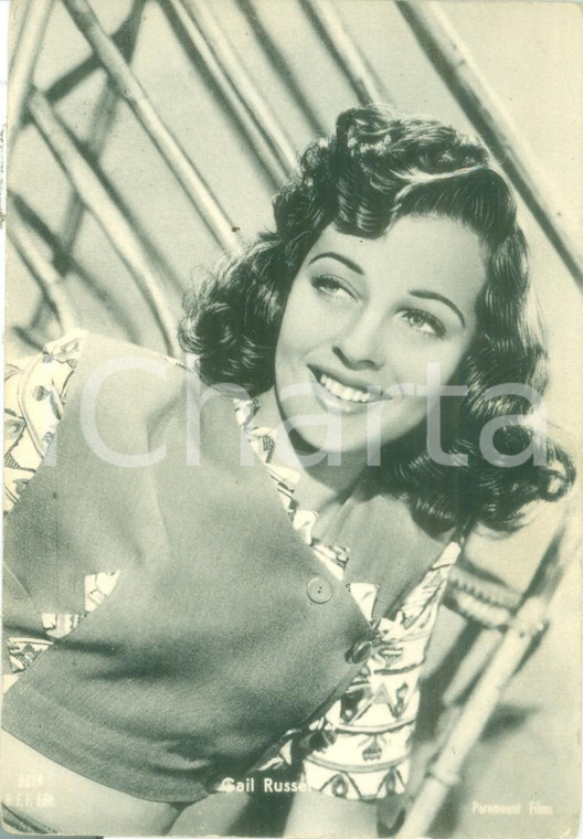 1945 ca CINEMA Attrice Gail RUSSELL Paramount Films *Cartolina FG NV