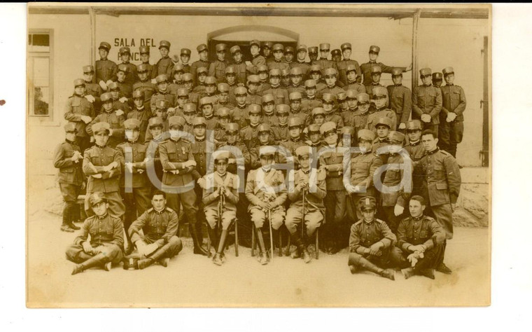 1910 ca REGIO ESERCITO Battaglione di artiglieria davanti alla sala rancio *Foto