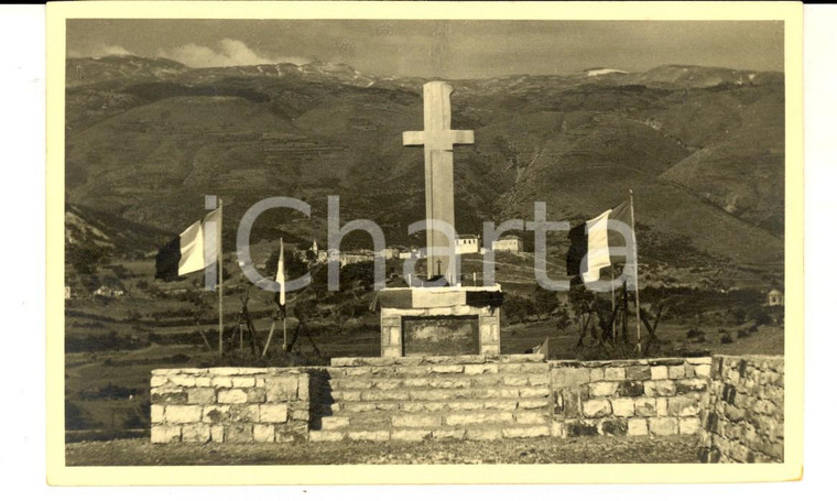 1941 WWII SINANAJ (ALBANIA) Monumento nel cimitero di guerra italiano *Foto RARA