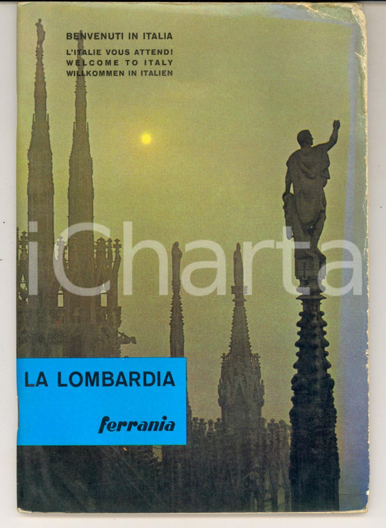 1964 TURISMO LOMBARDIA Guida per il turista fotografo ILLUSTRATA FERRANIA 50 pp.