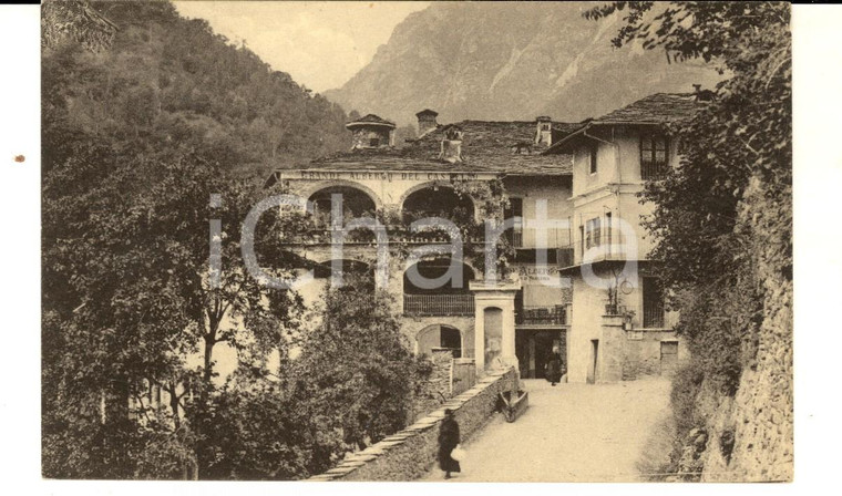 1930 PRADLEVES (CN) Veduta del Grande Albergo del Castello *Cartolina ANIMATA