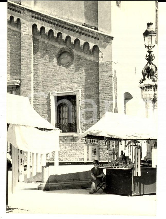 1952 PADOVA Venditrice nella Piazza del Santo *Fotografia artistica 8x10 cm