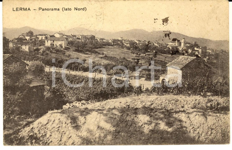 1927 LERMA (AL) Panorama dal lato Nord *Cartolina postale FP VG