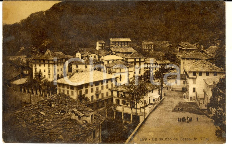 1915 ca CERES (TO) Veduta panoramica del paese *Cartolina postale FP NV