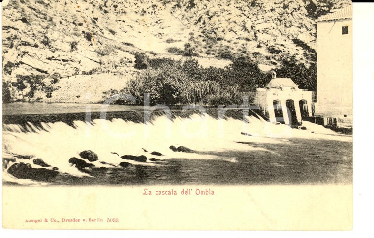 1900 ca DUBROVNIK (CROAZIA) La cascata dell'OMBLA *Cartolina postale FP NV