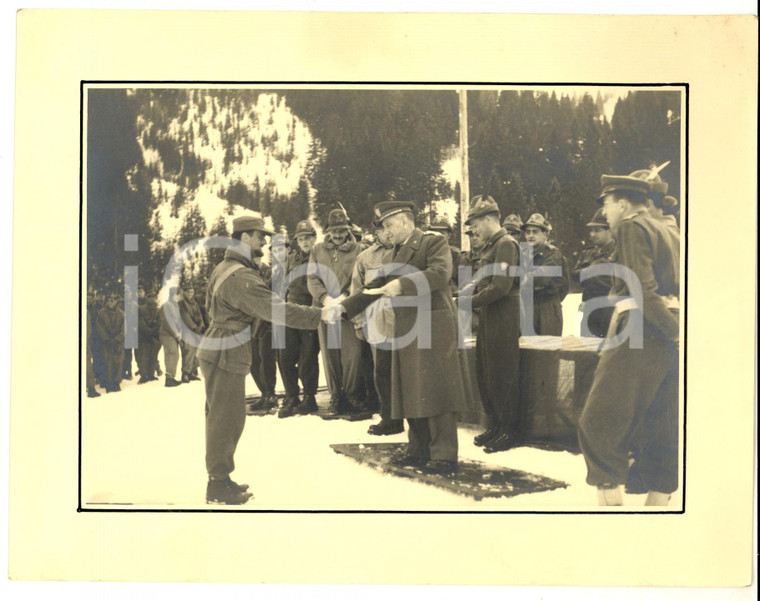 1952 ARABBA (BZ) Comando IV Corpo d'Armata ALPINO - Cerimonia premiazione *Foto
