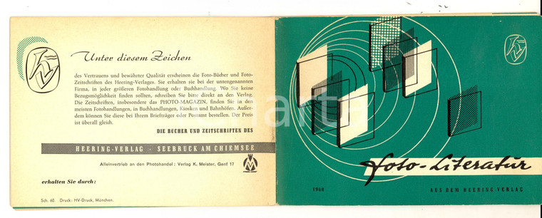 1960 ca MUNCHEN Catalogo HEERING VERLAG Libri ILLUSTRATO 15x10 cm