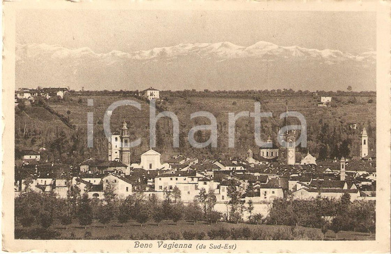 1930 BENE VAGIENNA (CN) Panorama del paese *Cartolina FP VG